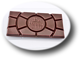 Форма для шоколада Плитка Будьте Счастливы