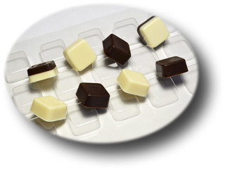 Форма для шоколада Конфеты квадратные 25*25*12