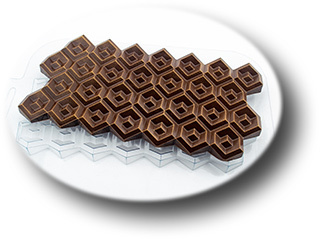 Форма для шоколада Плитка Двойные Кубики