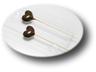Форма для шоколада Сердца на палочке