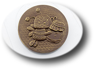 Форма для шоколада Медаль Пчелка