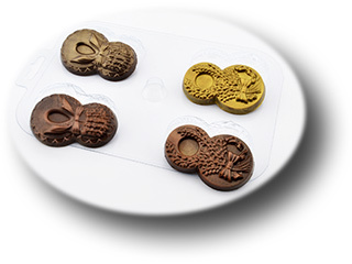 Пластиковая форма для шоколада Квадро восьмерки