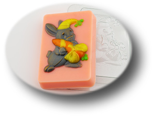 Форма для мыла Кролик с морковкой