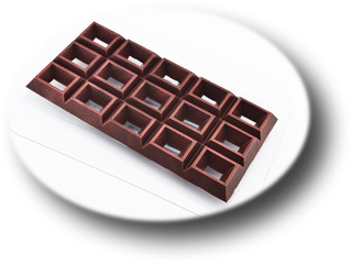 Форма для шоколада Плитка Насквозь Прямоугольники