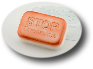 Пластиковая формочка для мыла Stop Coronavirus