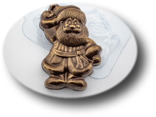 Пластиковая форма для шоколада Веселый Дед Мороз